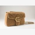 GG Marmont velvet medium shoulder bag