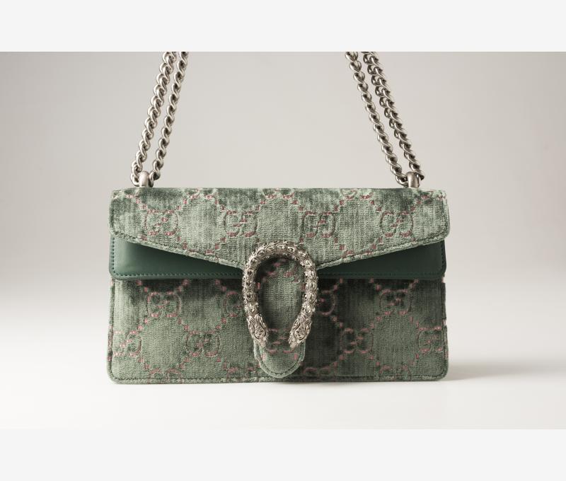 Gucci - Dionysus GG velvet small shoulder bag